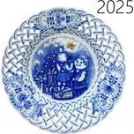 Český porcelán Dubí Talíř závěsný prolamovaný výroční 2025 - cibulák 10431/25