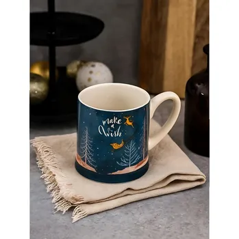 Sinsay - Keramický vánoční hrnek s nápisem „Make a Wish“ - bílá - 311GI-00X - 311GI-00X-ONE