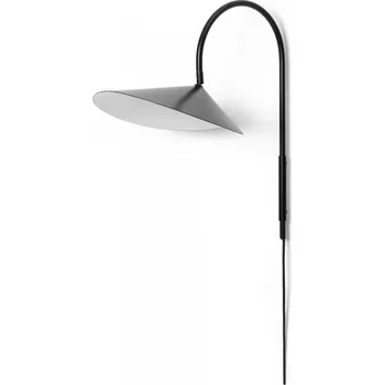 Nástěnné svítidlo Nástěnná lampa ARUM 26 cm, černá, hliník, ferm LIVING