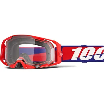 Motocyklové brýle ARMATIC 100% - USA, brýle BEST, čiré plexi