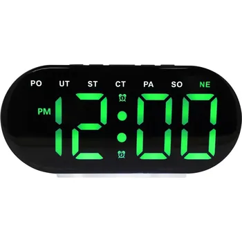 Budík JVD Digitální budík do sítě se zelenými číslicemi JVD SB8035.2 (s LED podsvícením)