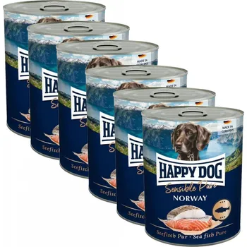 Krmivo pro psa Happy Dog Lachs Pur Norway - losos 6x800 g