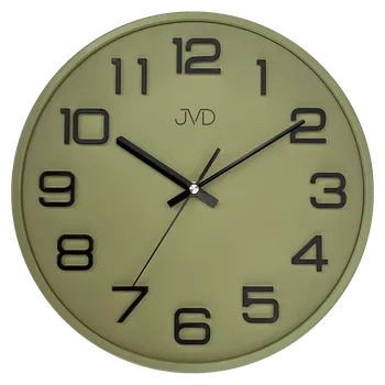 Hodiny JVD Plastové pastelové nástěnné tiché netikající hodiny JVD HX2472.12 (pastelové nástěnné hodiny)