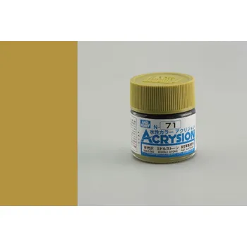 Modelářská barva Gunze - Acrysion - N071 - Middle Stone - Břidlicová 10ml