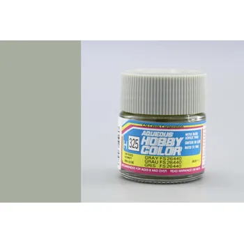 Modelářská barva Gunze - Aqueous - H325 - FS26440 Gray - Šedá 10ml