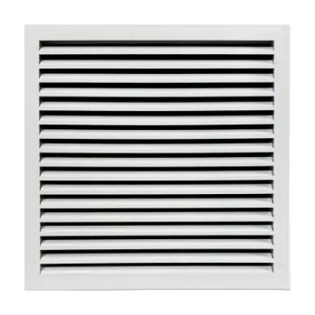 Větrací mřížka Ventilační mřížka fasádní kovová 300x300 mm FM 300x300 B bílá