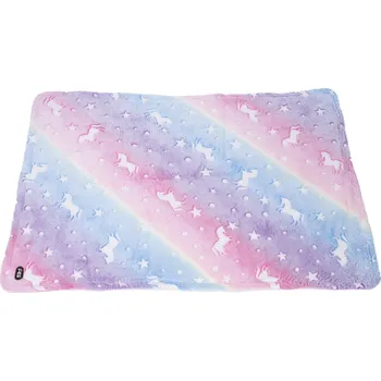 Dětská deka TIAKI útulná deka svítící jednorožci D 100 x Š 70 cm