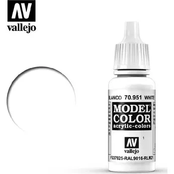 Modelářská barva Vallejo - Model Color 1 White 17 ml. 70951