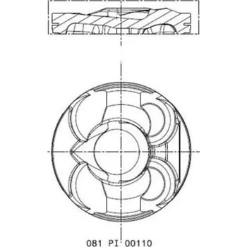 Píst motoru Píst MAHLE 081 PI 00110 000
