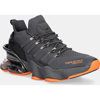 Pánské tenisky Tenisky PLEIN SPORT Tiger Attack šedá barva, USC0518 STE003N 10 USC0518.STE003N.10 90X, EUR 41