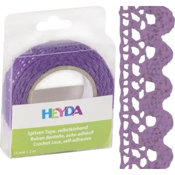 Lepicí páska Páska samolepicí 1,5cm x 2m textilní fialová