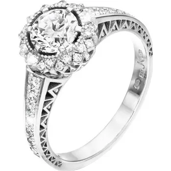 Prsten JK Zlatý prsten s přírodními diamanty Diamant přírodní 14 kt 0,80 ct (5,80 mm) ZP55924