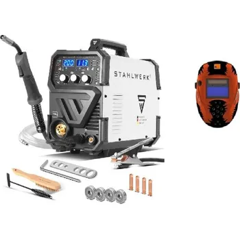 Svářečka Svářečka STAHLWERK MIG MAG 200 Spot Puls Pro - výhodný SET Varianta: SET 1: svářečka s výbavou v popisu stroje + kukla eco 1154/SET1