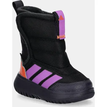 Dívčí zimní obuv Dětské zimní boty adidas Winterplay černá barva, JS4080 99X, EUR 23