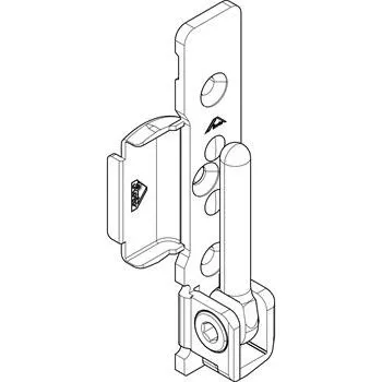 Stavební výplň ROTO NT/NX rohové ložisko E5/T dřevo 12/18 nastavitel. bez čepů 130 kg levé