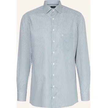 Pánská košile Olymp Pánská Košile Luxor Modern Fit, zelená / bílá, 45