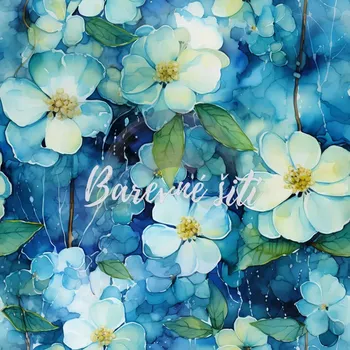 Úplet, Jezerní květy (E) (Top kvalitní úplet Bella digitisk)