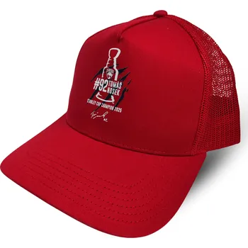 Kšiltovka FansArena Pánská kšiltovka Tomáš Nosek #92 Stanley Cup Champion 2025 Florida Panthers NHL Red