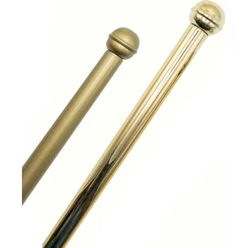 Vlajka Žerď kovová - koule - Zlatá