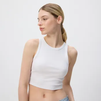 Dámské tričko Reserved - Bavlněný top - bílá - 9986B-00X - 9986B-00X-M