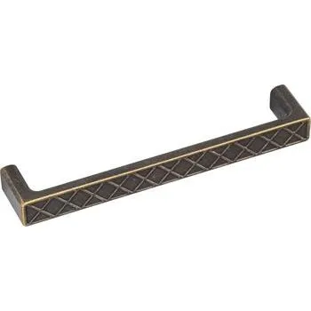 Úchytka Wafer šířka 175,5 mm, zinkový tlakový odlitek, hnědý antik