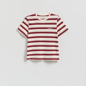 Dámské oblečení Reserved - Tričko s&nbsp;vyšíváním - jiná - 510GA-ML1 - 510GA-ML1-L