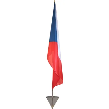 Vlajka Chromový stojan interiérový - 1-ramenný