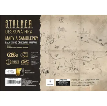 Desková hra Albi Stalker - Sada náhradních samolepek a map