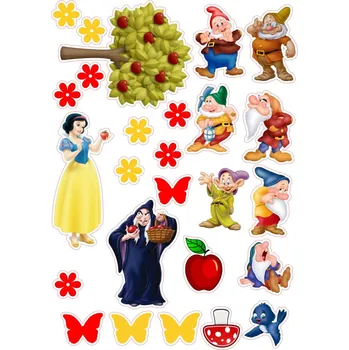 Jedlá dekorace na dort Sněhurka-08 Materiál: Jedlý papír