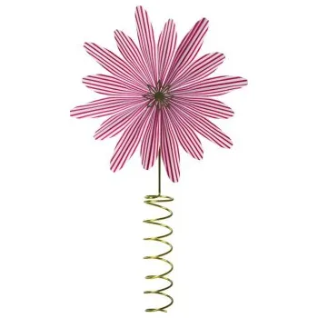 Vánoční ozdoba Pluto Design Špička na stromeček Candy Cane červená