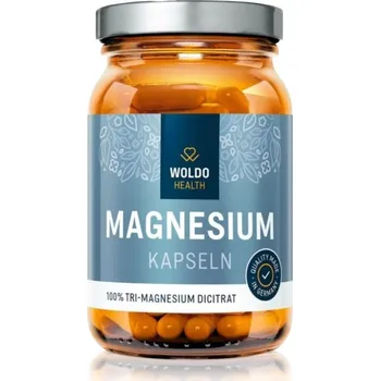 Doplněk stravy WoldoHealth® Magnesium kapsle pro efektivní doplnění hořčíku 120 cps