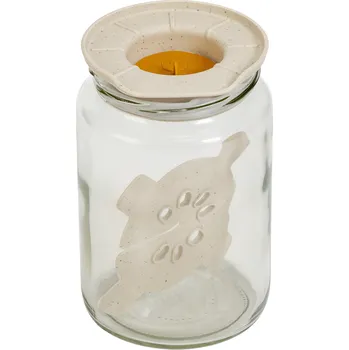 Zavařovací sklenice Plastia Fermentační sada slonová kost s kávovou sedlinou/medová 770 ml