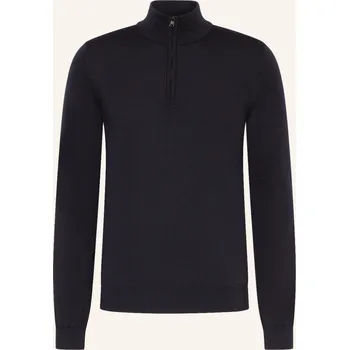 Pánský svetr Hugo Pánský Pulovr Troyer San Quirin, tmavě modrá, S