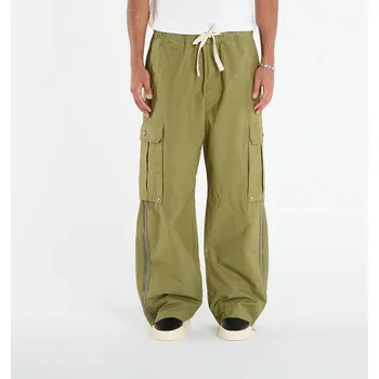 Pánské kalhoty Kalhoty Palm Angels Curved Logo Cargo Pants Army Green/ Dark Green S