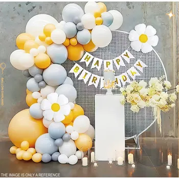 VivaParty Balónková girlanda sada "jaro s kytičkami" 98 ks