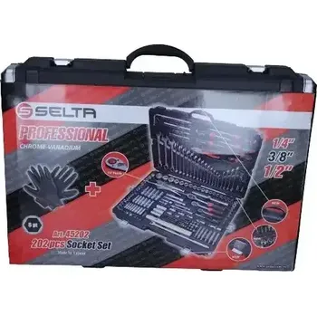 Gola sada SELTA Gola sada 1/4" 3/8" 1/2" 202 ks SLT SE-45202 + DOPRAVA ZDARMA!