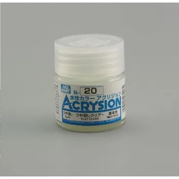 Gunze - Acrysion - N020 - Flat Clear - Matný lak 10ml