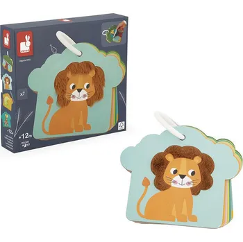 Hračka pro nejmenší Janod Senzorické karty Savana