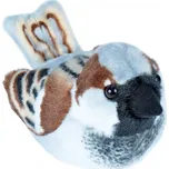 Vrabec domácí - Plyšový zpívající ptáček 15 cm