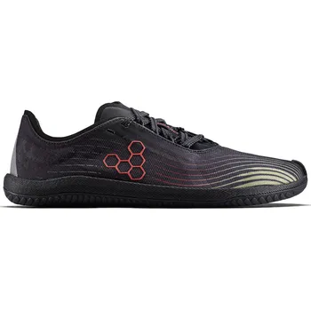 Dámské tenisky Vivobarefoot PRIMUS FLOW WOMENS OBSIDIAN/CHERRY TOMATO velikost 40 - Černá