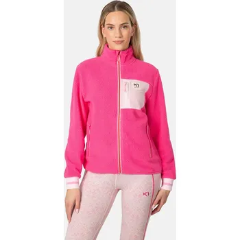 Dámská mikina Fleecová mikina Kari Traa ROTHE dámská, růžová barva, hladká, 623487 42X, vel. XS