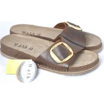 Dámské pantofle Walk in the city 7447 50530 hnědá, vel. 38