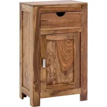 Koupelnový nábytek Dřevěná koupelnová skříňka Neapol palisandr (Dřevěná skříňka do koupelny)