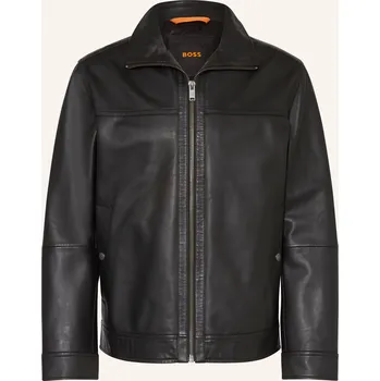 Pánská bunda Boss Pánská Kožená Bunda Jorest, černá, 54