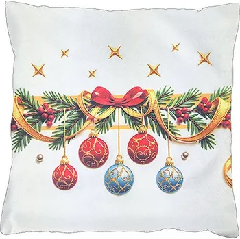 Povlečení 4sleep Vánoční povlak na polštář 40 × 40 - Baňky