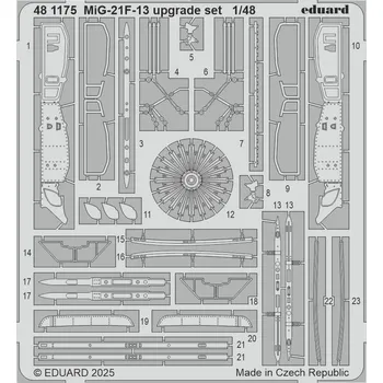 Plastikový model Eduard 1/48 MiG-21F-13 upgrade set (EDUARD)