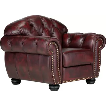 Křeslo Kožené křeslo Chesterfield II (Křeslo Chesterfield)