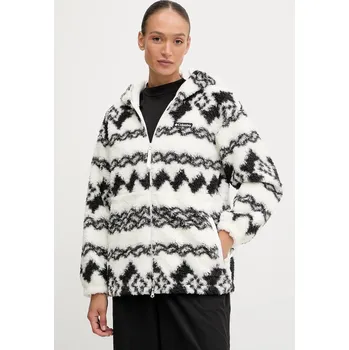 Pánská mikina Fleecová mikina Columbia Rare Escape černá barva, s kapucí, vzorovaná, 2135371 00A, vel. M