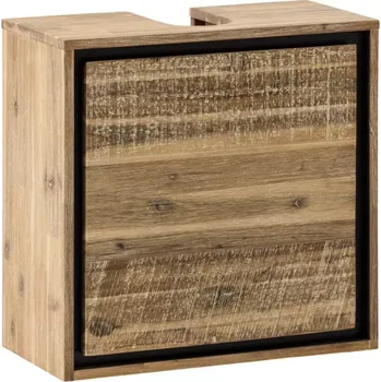 Koupelnový nábytek Závěsná skříňka pod umyvadlo 50 cm Milan dřevo (Dřevěná skříňka pod umyvadlo)