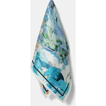 Šátek Hedvábný šátek Answear.LAB dámský, modrá barva scrf10.cjk 55X, vel. ONE SIZE